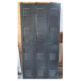 Metal 6 Locker Unit 36x12x73"H