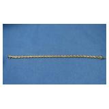 10K Diamond Bracelet 1CT TWDiamonds, 8.4Gr