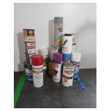 Shelf Contents-Spray Paint & Other Paint & More