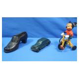 Heavy Iron Shoe, Metal Car, Mickey Mouse