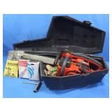 Homelite Chainsaw in Case W/Extra Chains