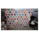 Handstitched Starter Quilt, Lap Quilts W/Some