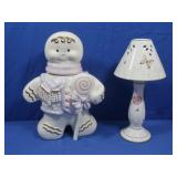Lenox Gingerbreadman Cooke Jar, Butterfly Candle