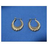 14K Hoop Earrings 2.6 Gr