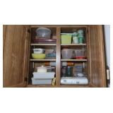 Cabinet Contents-Pyrex Lidded Dish, Corningware