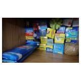 Ziploc Bags, Various sizes, Foil, Saran Wrap &