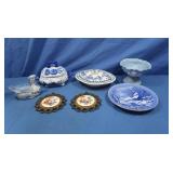 Ceramic Plate, Lidded Bowls, Vase & More