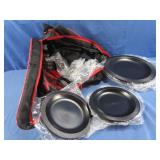 Picnic Bag Plates - Champagne Glasses