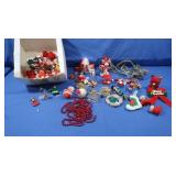 Wooden, Plastic and Cloth Christmas Ornaments