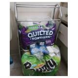 Metal Towel Rack, 18x8x28", Paper Towels & More