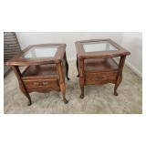 2 Maple Wooden End Tables-Leick Furniture