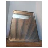 Metal Framed Mirror 18.5x24"H