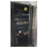 2 Door Metal Cabinet 78x36x18"D w/Contents