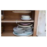 Cabinet Contents-Plates, Serving Platters, Pyrex