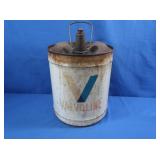 Vintage Valvoline Metal Fuel Can 13.5"H