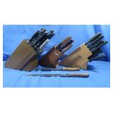 3 Knife Block Sets w/ Knives