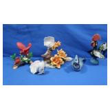 Porcelain Bird Figures (1 is Capodimonte)