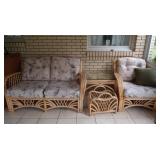 RocaRattan Patio Furniture,2 Seat Sofa, Arm Chair,