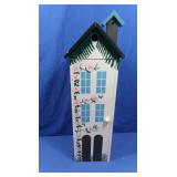 Wooden Painted Birdhouse/Decorative Display