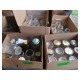 Mason Jars (mostly Quart Size), some pints, Glass