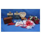 Wood & Cloth Decorations, Flower Ring & More