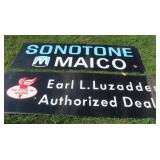 2 Large Heavy Plastic Signs 90x24 and 80x24
