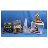 Wooden General Store Bird House-Wood/Metal