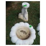 Concrete Bird Bath & Stand