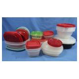 Assortment of Plastic Storage Containers