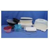 Assortment of Plastic Storage Containers