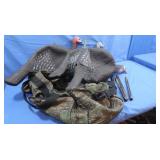 3 Soft Vinyl Turkey Decoys