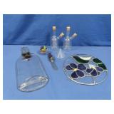 Glass Trivet, Sm Bottles