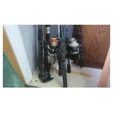 Lot of Fishing Poles-Coleman, Zebco & Outfitter