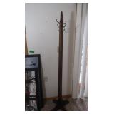 Wood Coat Tree 68"H
