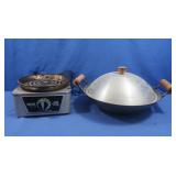 Aluminum Wok w/Lid