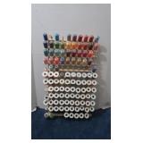 Wooden Thread Holder 16x26.5 w/spools of thread