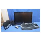 Roc Monitor w/Keyboard & Speakers, works