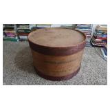 Vintage Wooden Barrel w/Lid, Keystone Abrasive