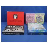 Assortment of Puzzles&Games-Scattegories,Rummikub