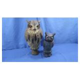 Owl decoys- 12" & 16"