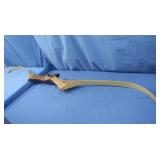 Vintage Lion Wood/Fiberglass Recurve Bow