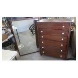 Chest of Drawers 34x20x46 & Mirror 32x50