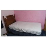 Twin Bed Wooden Headboard 40x46.5 & Metal Frame
