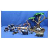 Plastic Tree of Life Playset w/Animals