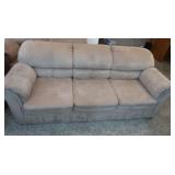 Suede Sofa 84x33x33", Has Stains in several