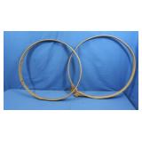 Lg Antique Wood Embroidery Hoops