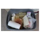 Tote of Soap Making Supplies