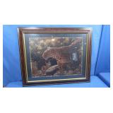 Home Interior Framed Leopard Picture-33x28"