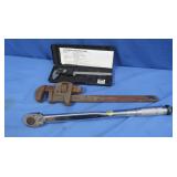 Torque Wrench, Pipe Wrench, Digital Caliper