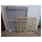 2 Baby Gates-1 Wood,1 Plastic